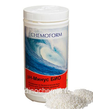 БИО рН-минус гранулированный - 1 кг  Chemoform в пластиковой емкости