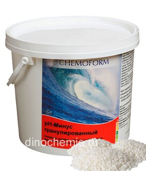 рН-минус гранулированный - 5 кг Chemofor в гранулах-поршке